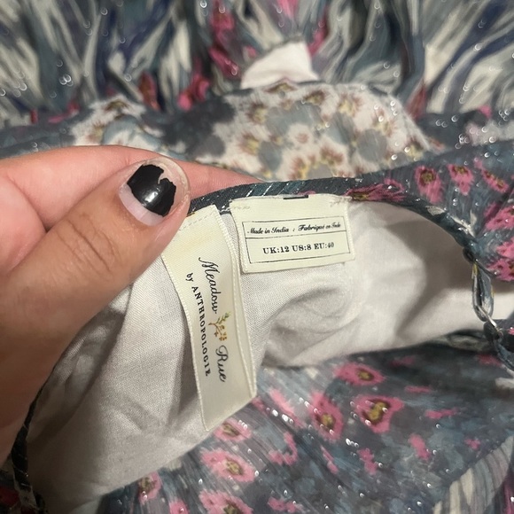 Meadow Rue x Anthropologie Josie Tiered Maxi Dress sz 8 - Picture 6 of 8